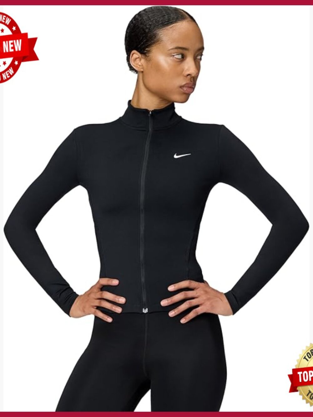 Dri-Fit Full-Zip Active Jacket, Fitted, Performance Track Wear